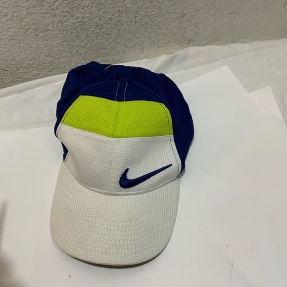 Nike golf hat navy blue green white adjustable - Picture 8 of 9
